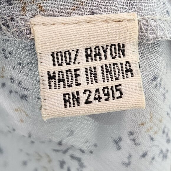 Hopeless Romantic Women's Floral Button Front Peplum Cottagecore Blouse- M - Picture 7 of 8